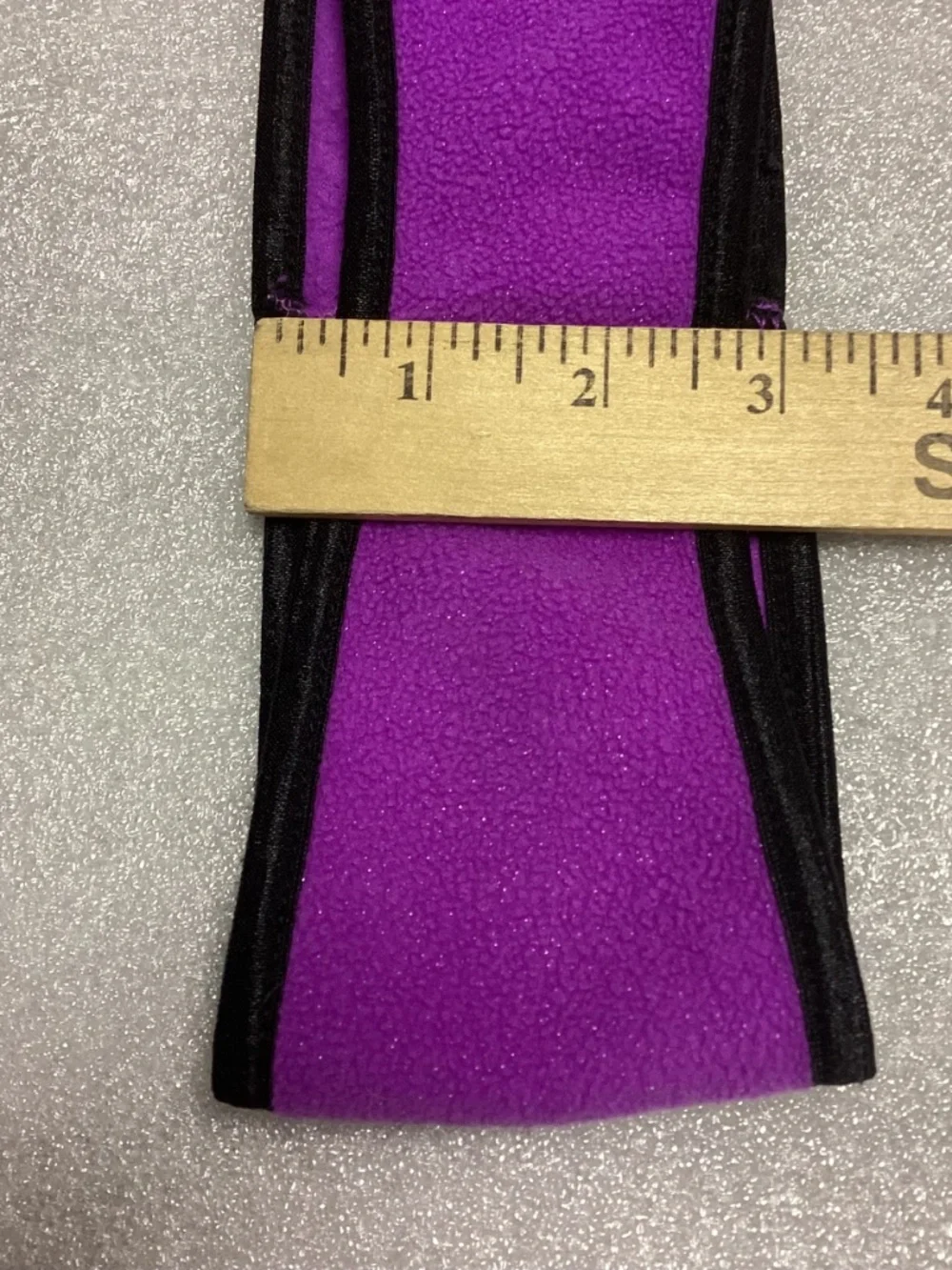 Girls Purple Silver Sparkle Fleece Headband NWOT